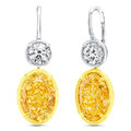 Rahaminov-white-yellow-diamond-earrings